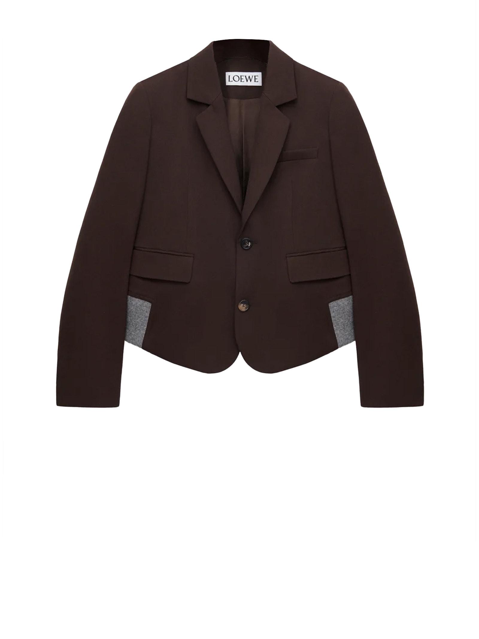 loewe jackets brown