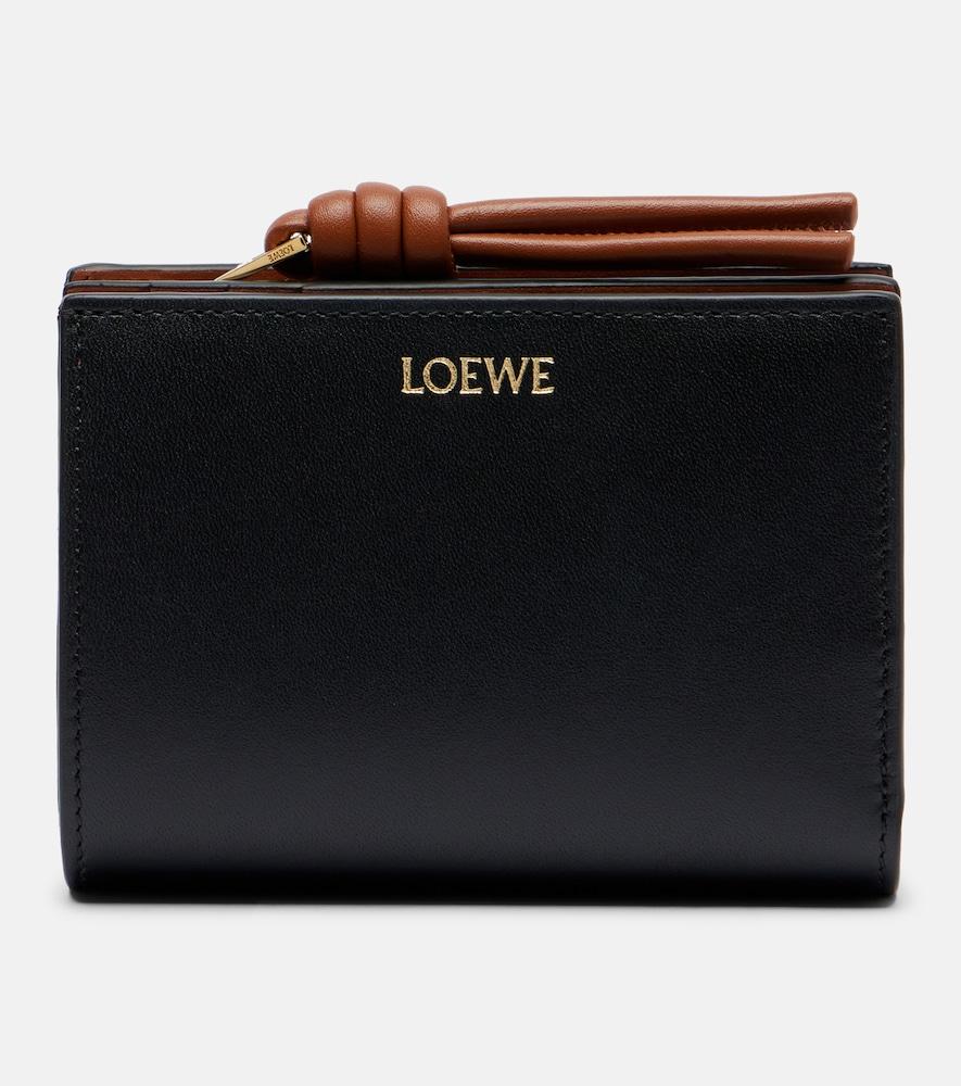 loewe knot leather wallet