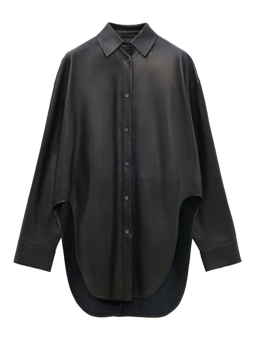 loewe leather shirt
