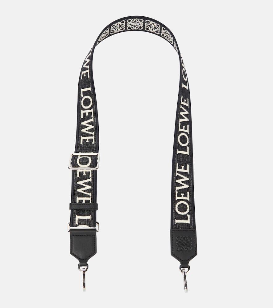 loewe logo jacquard bag strap