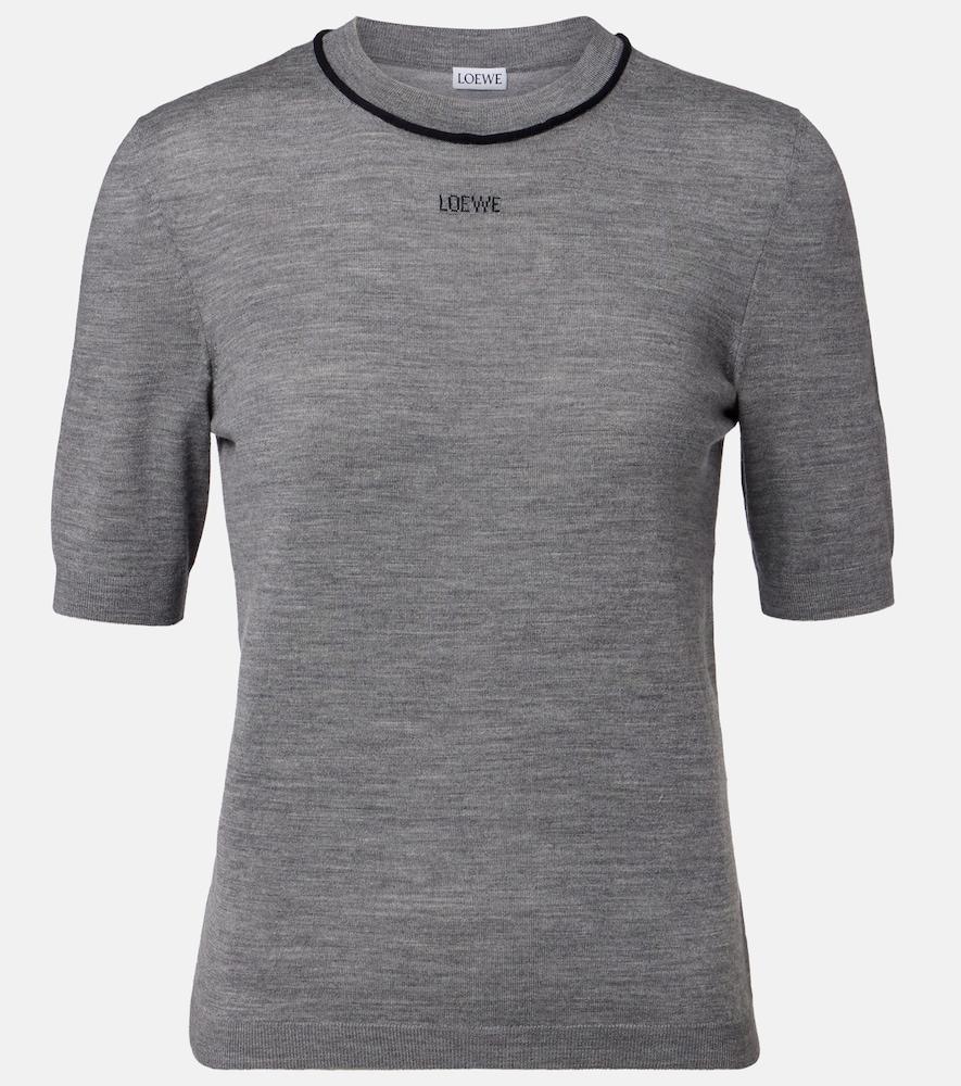 loewe logo wool sweater