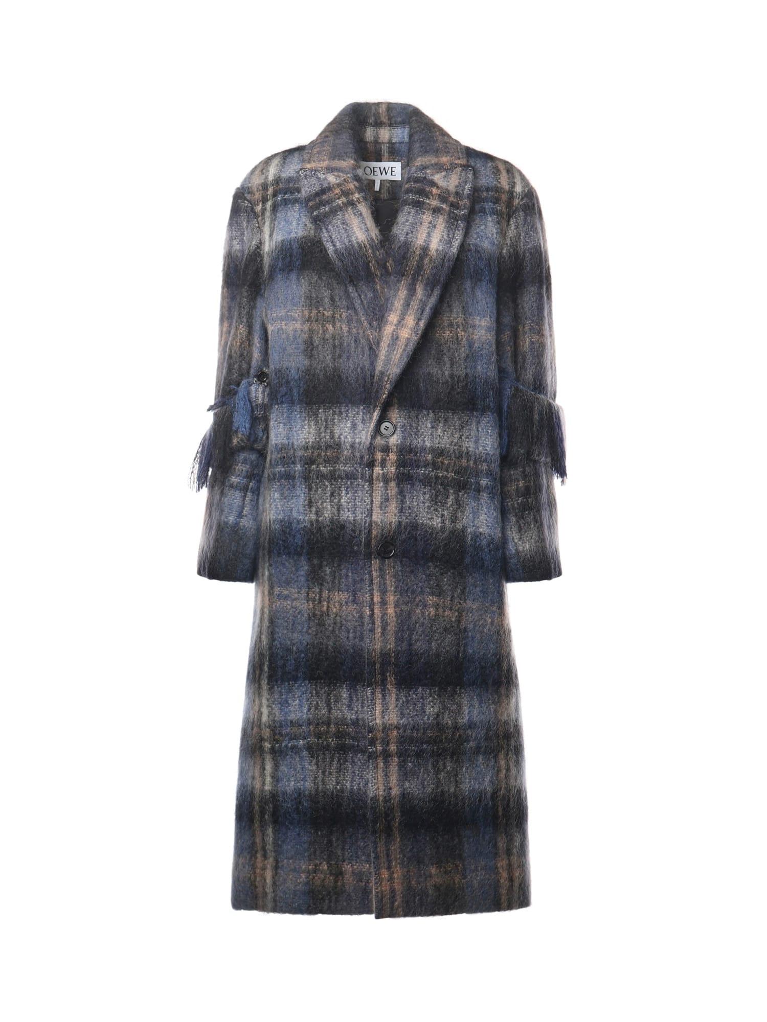 loewe mohair and wool blend coat
