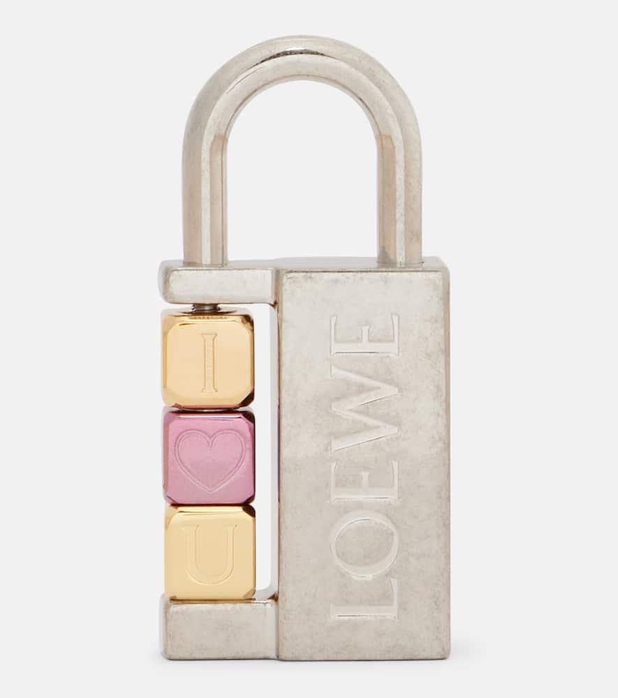 loewe padlock brass bag charm