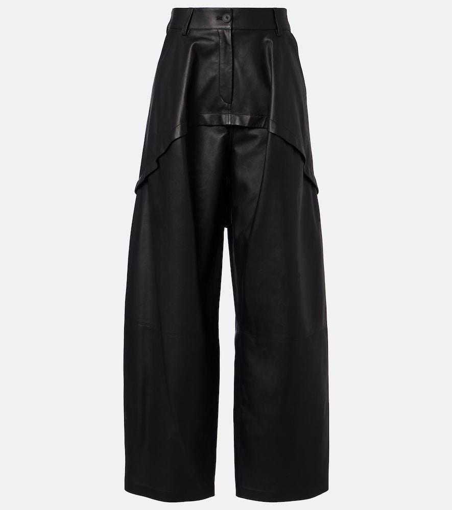 loewe paneled leather wide