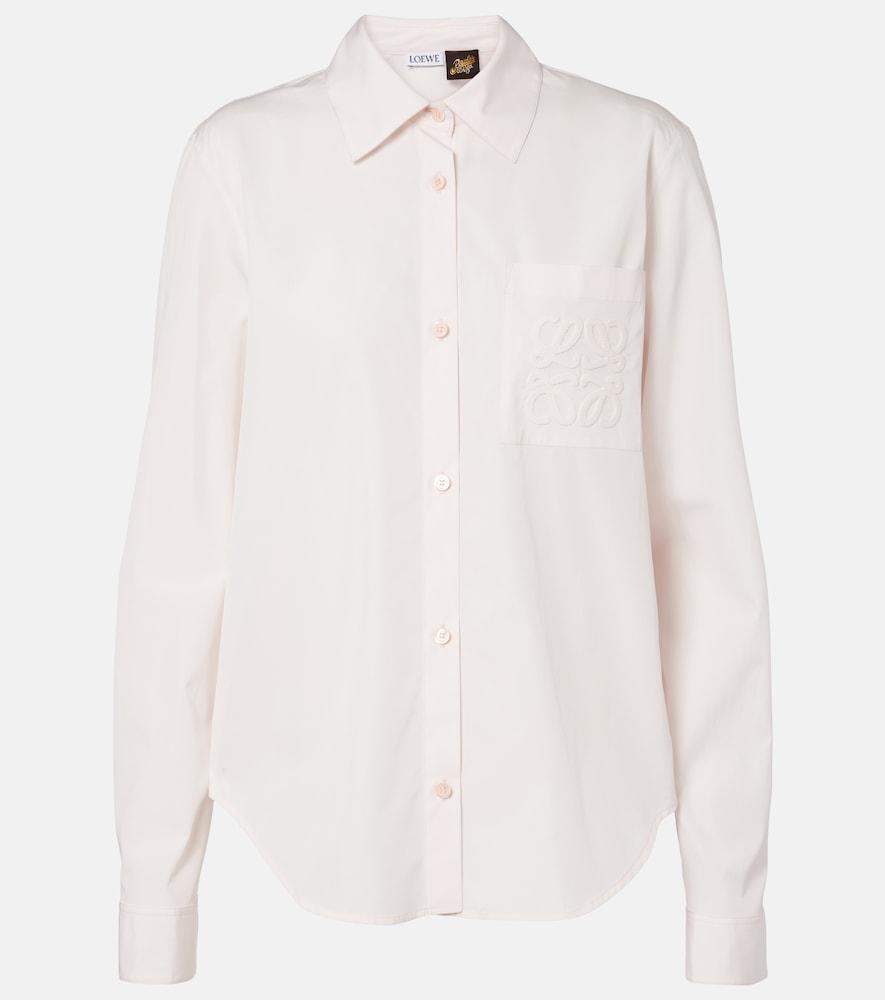 loewe paula's ibiza anagram cotton poplin shirt