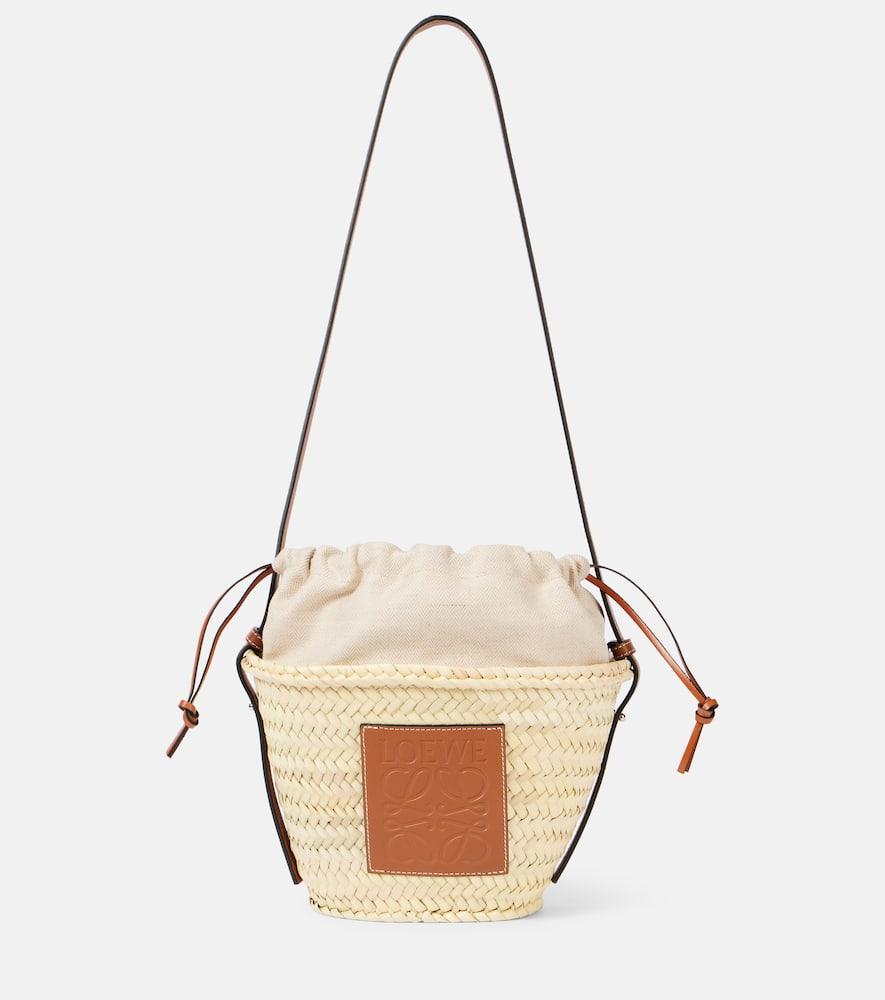 loewe paula's ibiza anagram woven shoulder bag