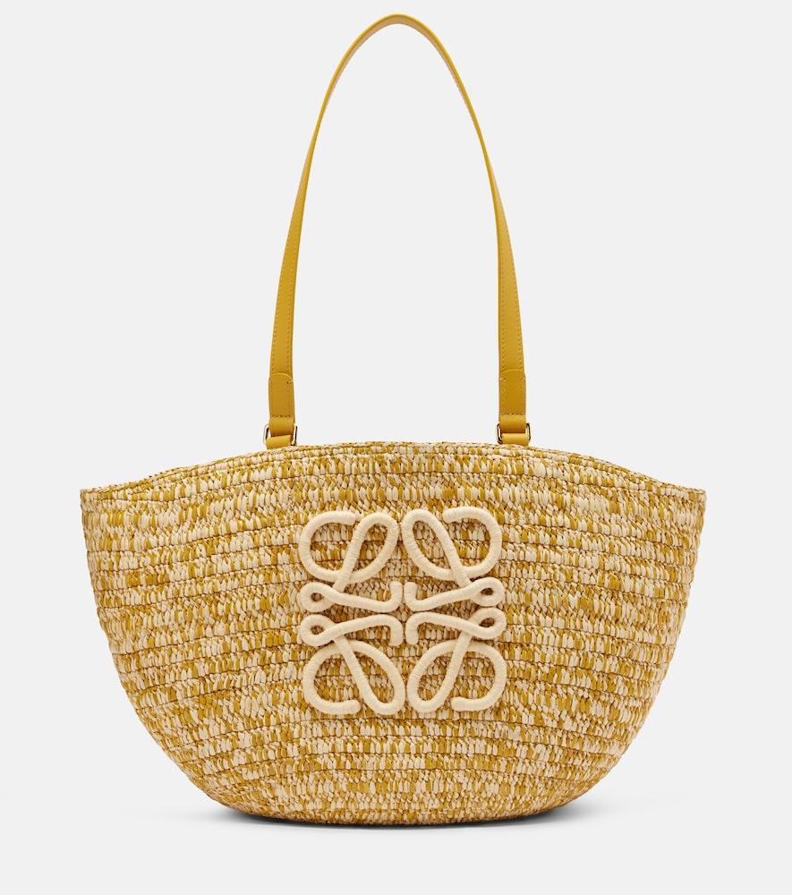 loewe paula's ibiza eclipse medium raffia basket bag