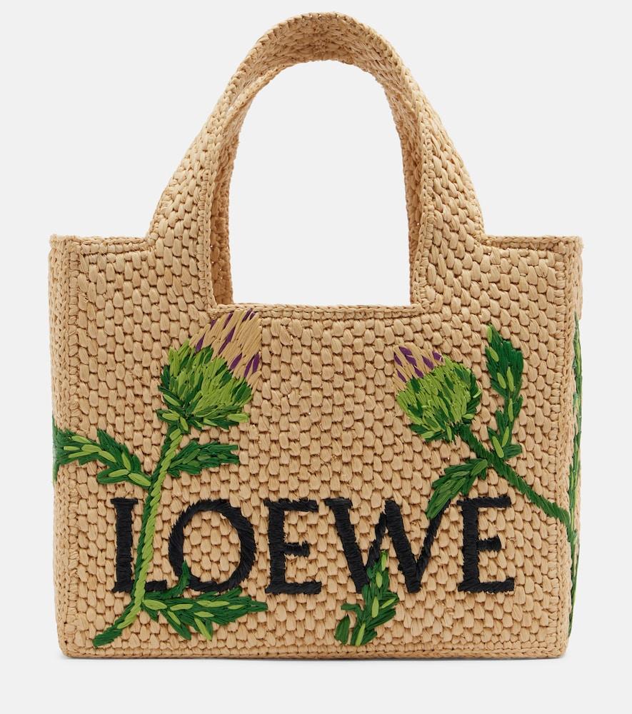 loewe paula's ibiza font small tote bag