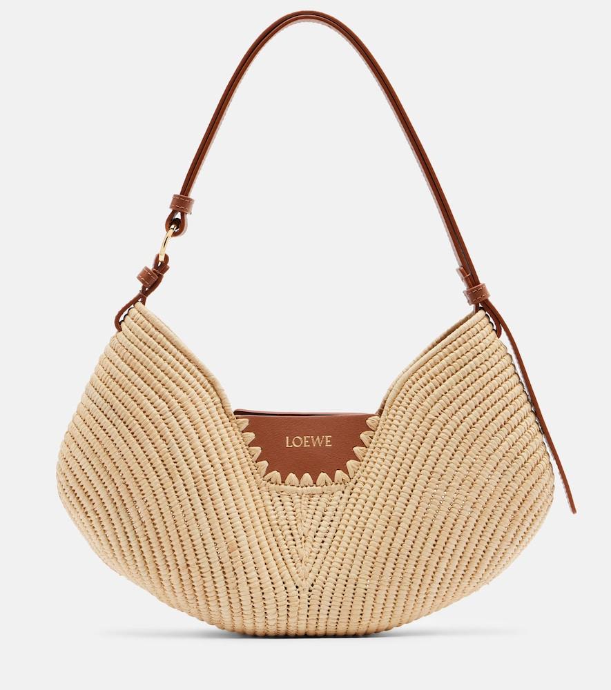 loewe paula's ibiza swing medium raffia tote bag