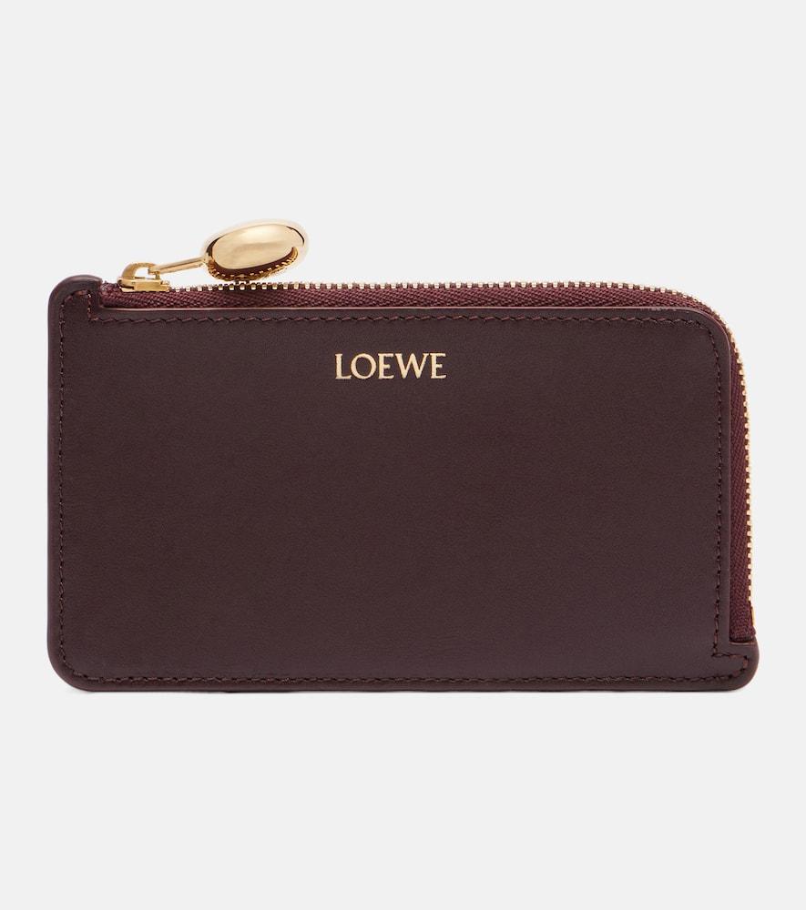 loewe pebble leather card holder
