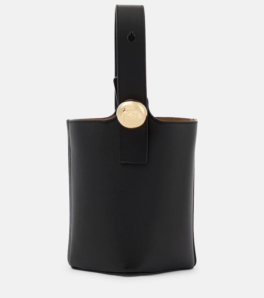 loewe pebble mini leather bucket bag