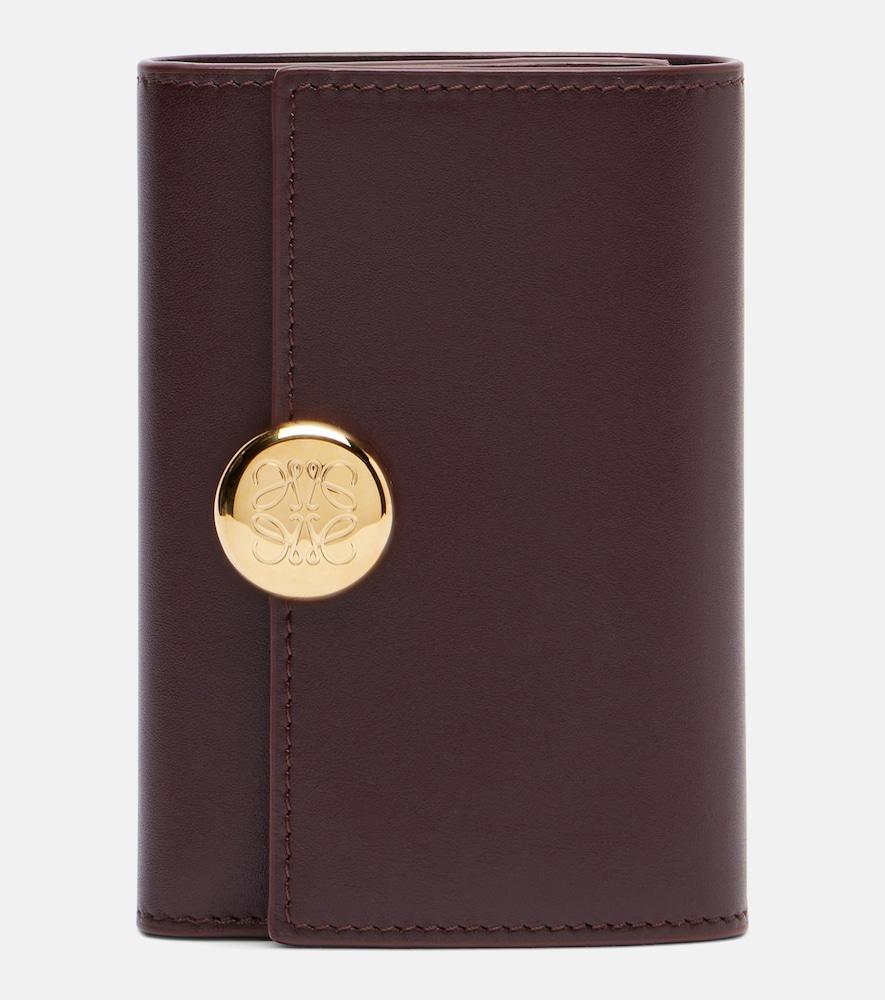 loewe pebble small leather wallet