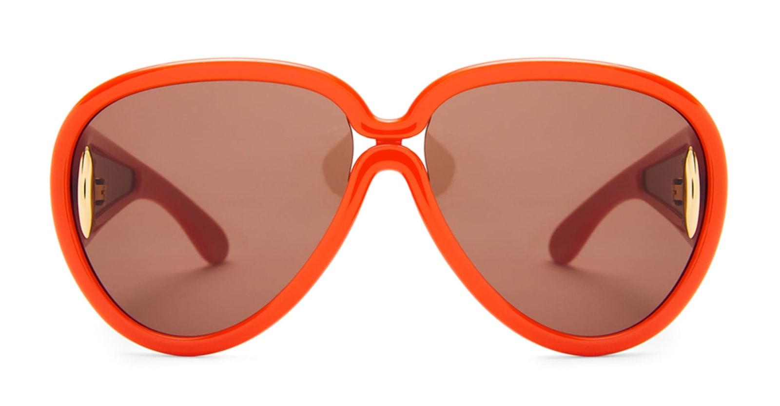 loewe pilot mask - shiny orange sunglasses