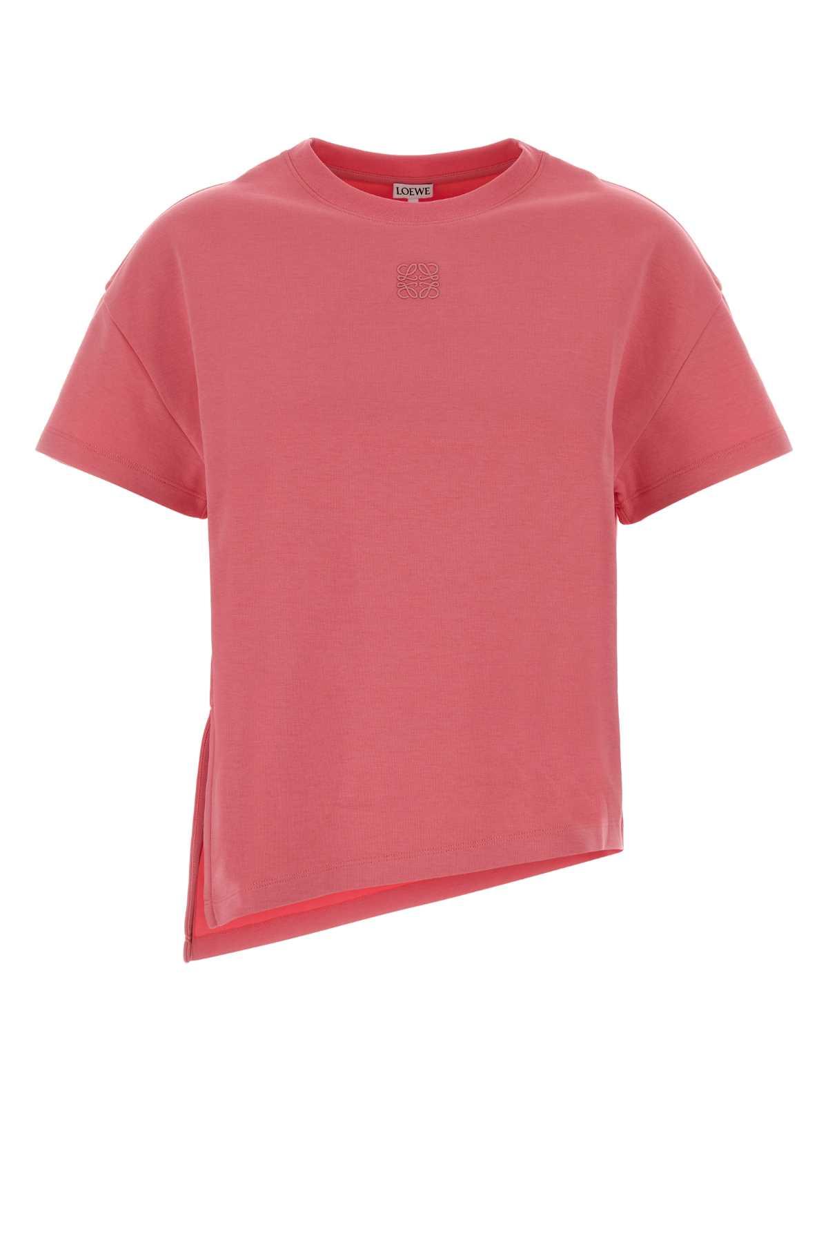 loewe pink cotton blend t-shirt