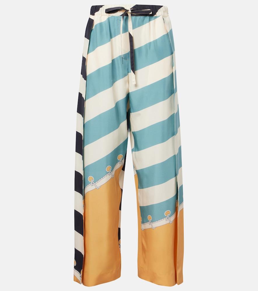 loewe printed silk wide