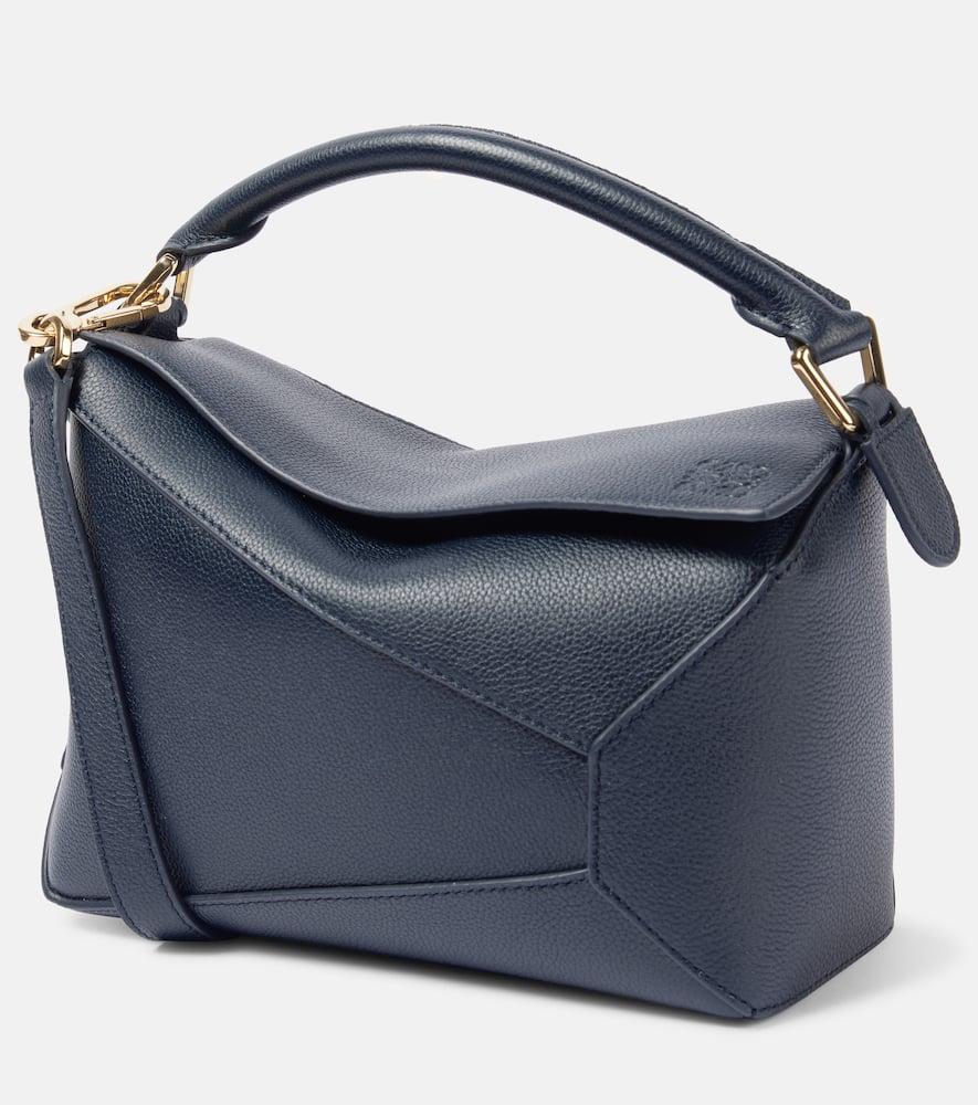 loewe puzzle edge small leather tote bag