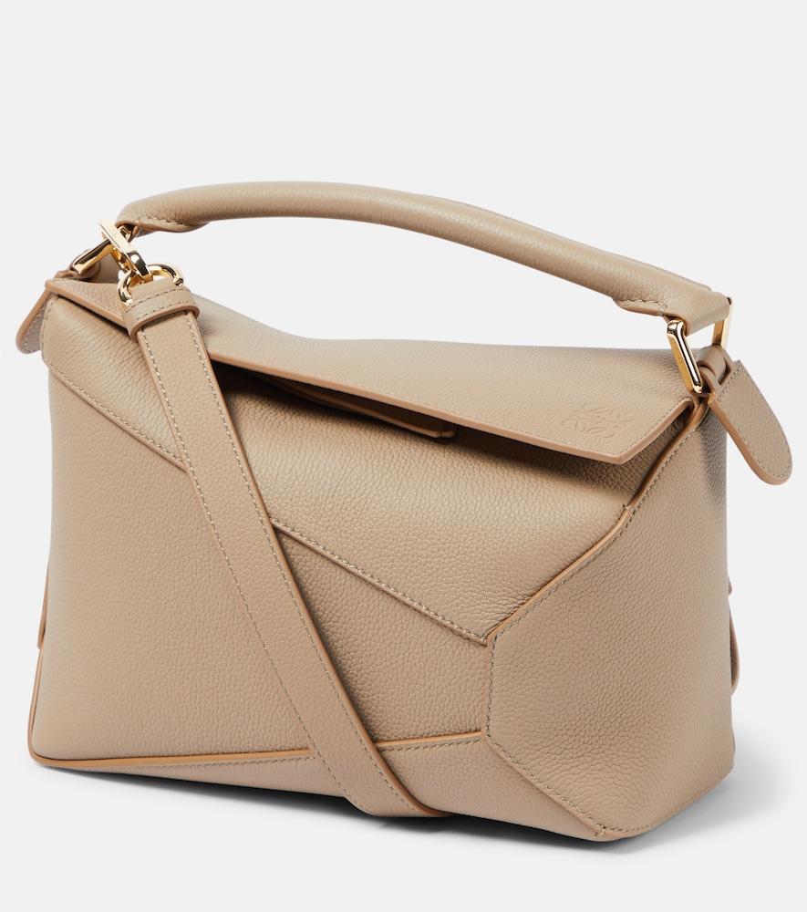 loewe puzzle edge small leather tote bag