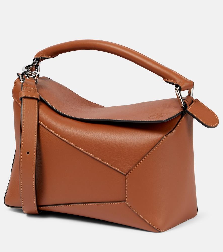 loewe puzzle edge small leather tote bag