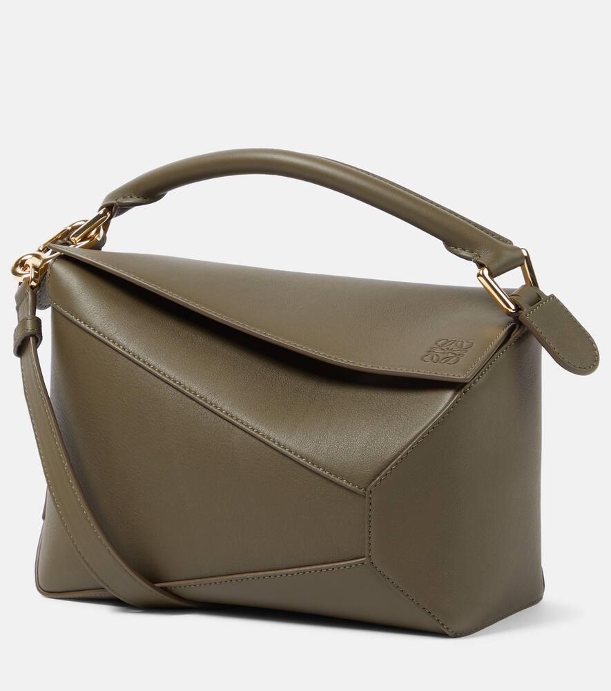 loewe puzzle edge small leather tote bag