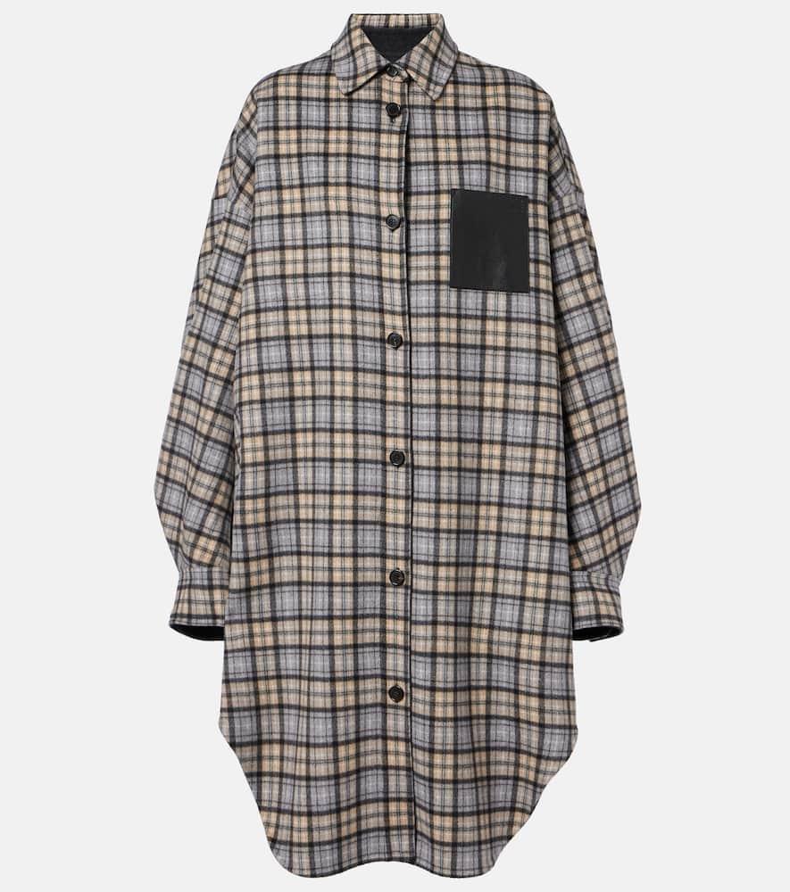 loewe reversible wool and cashmere coat
