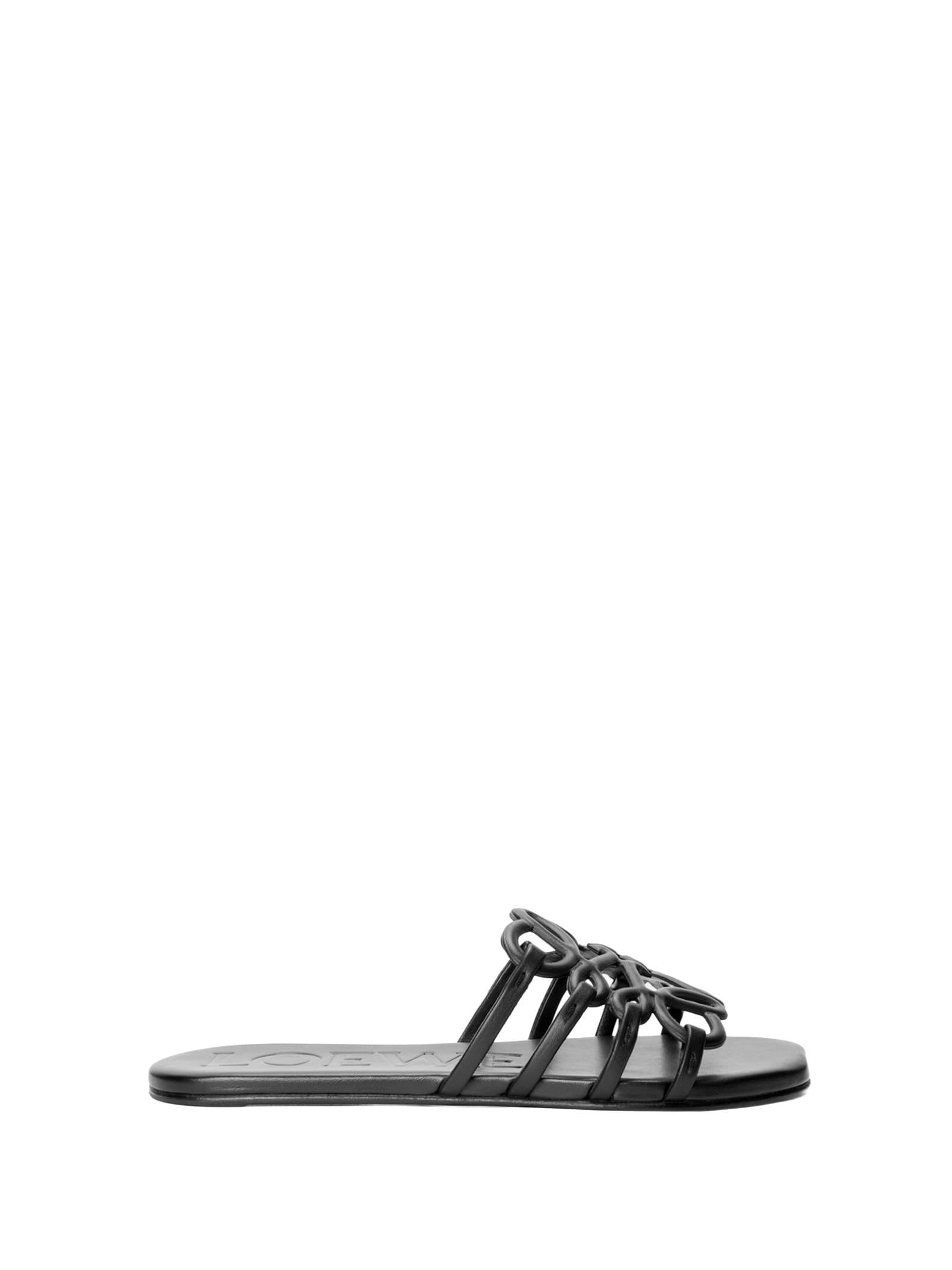loewe sandals black