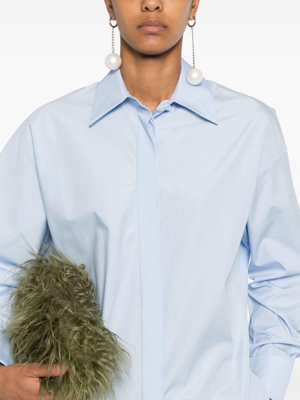 loewe shirts clear blue cotton - women