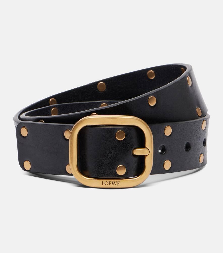 loewe studded leather belt