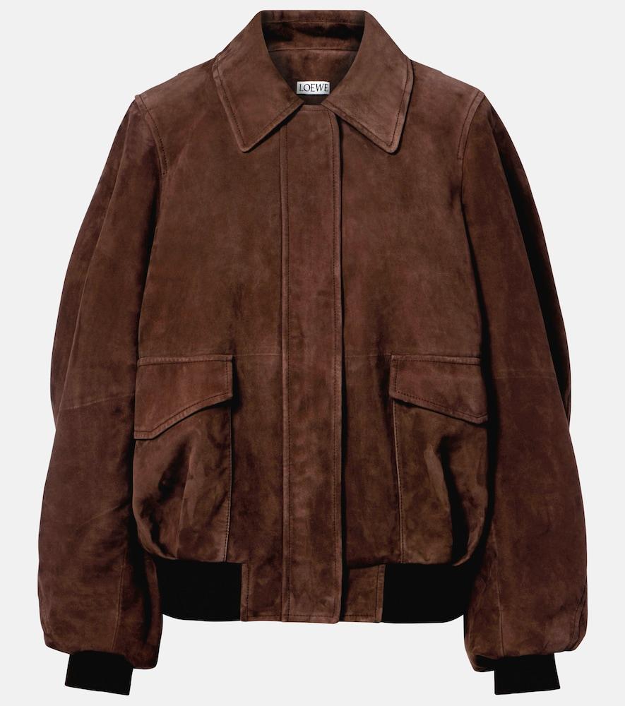 loewe suede blouson jacket