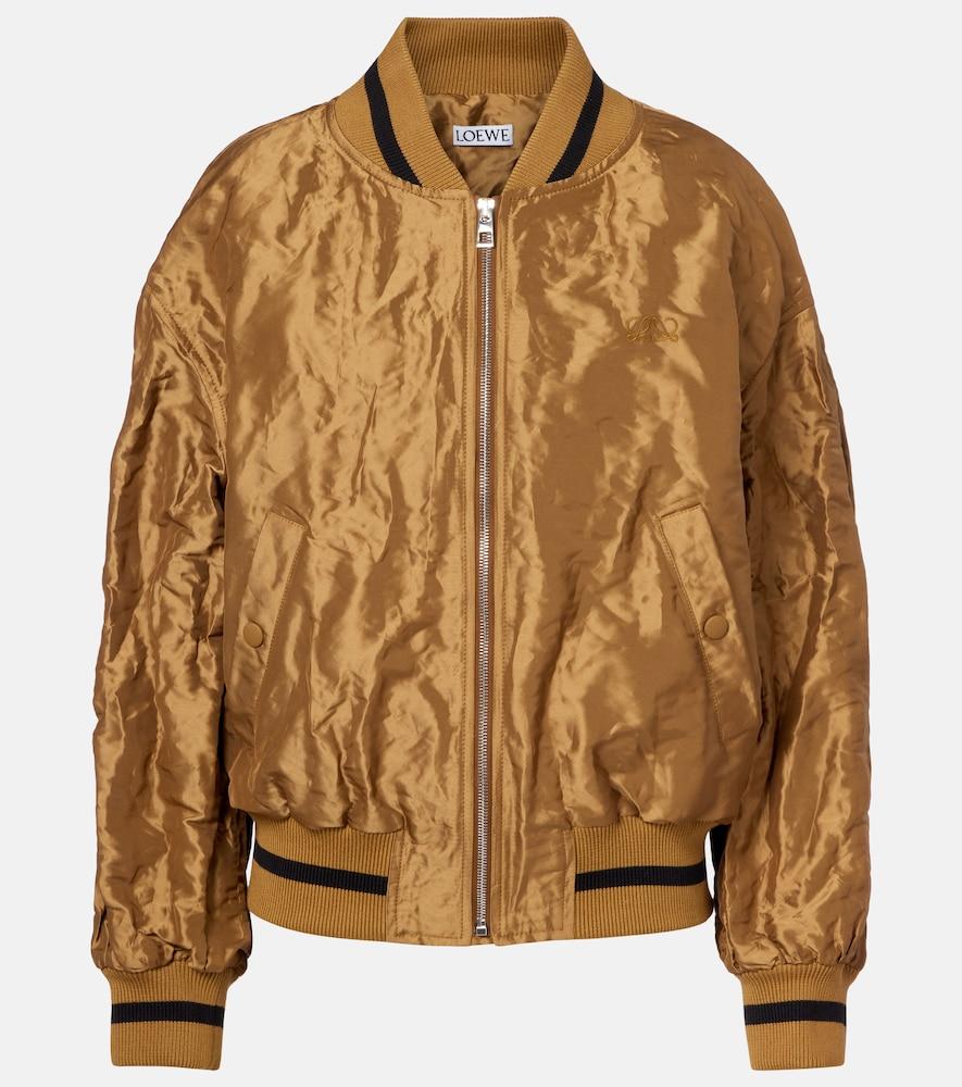 loewe taffeta bomber jacket