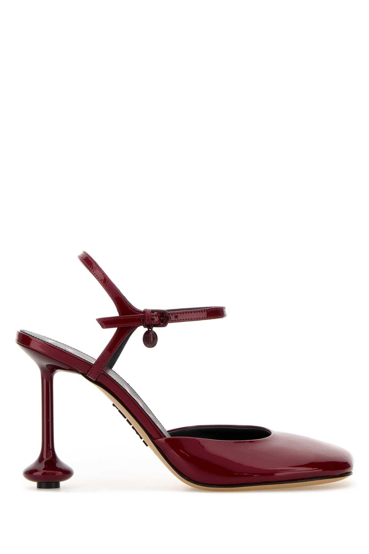 loewe tiziano red leather toy pumps