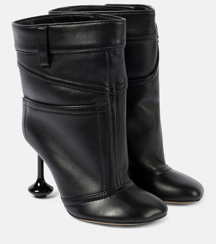 loewe toy panta 90 leather ankle boots