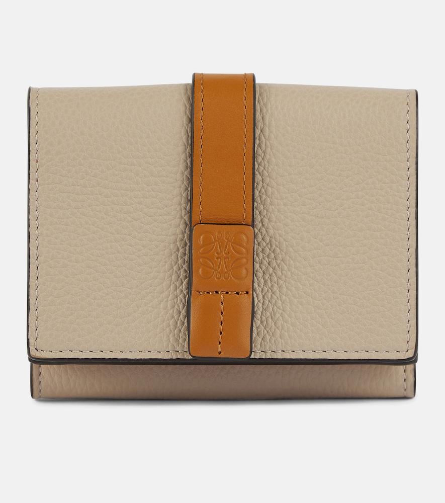 loewe trifold leather wallet