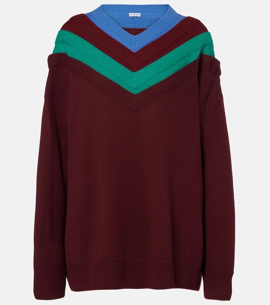 loewe trompe l'ail wool sweater