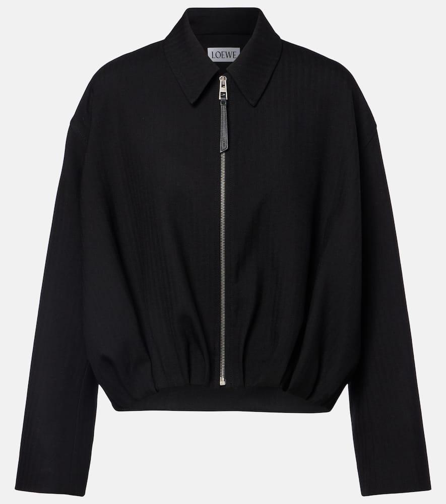 loewe wool blouson jacket