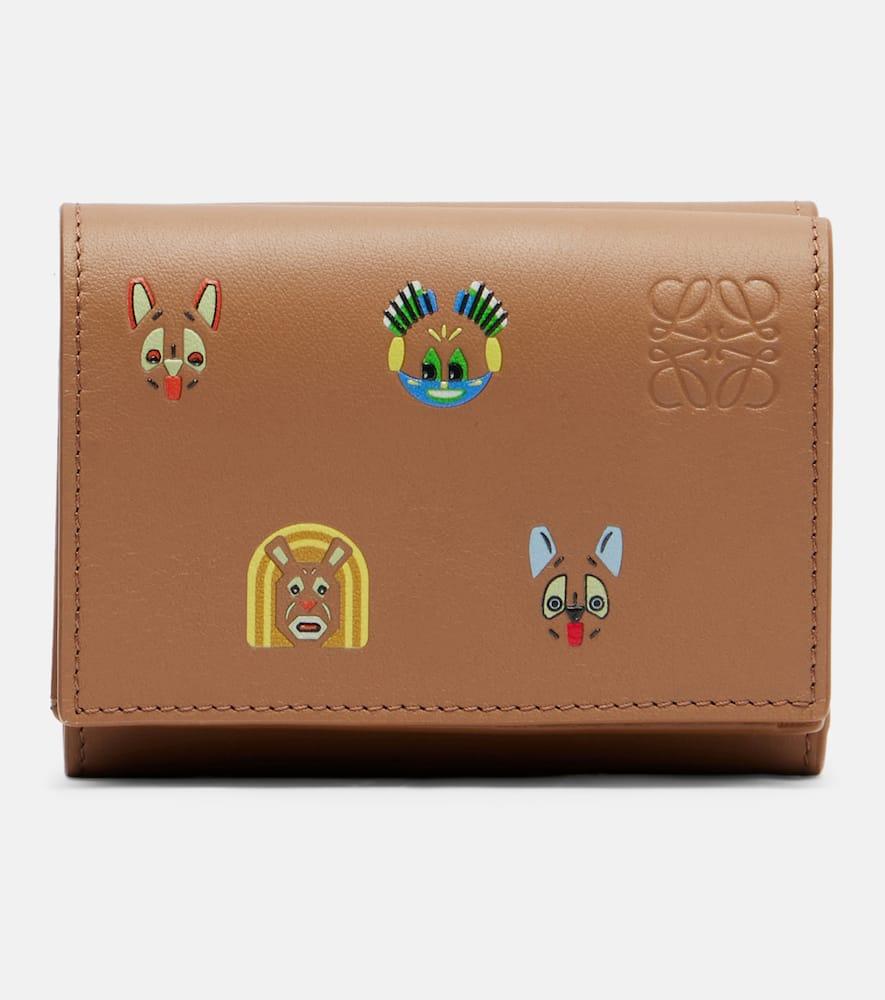 loewe x louis wain cats leather wallet