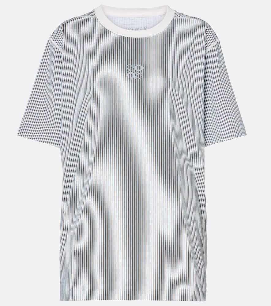 loewe x on embroidered striped t