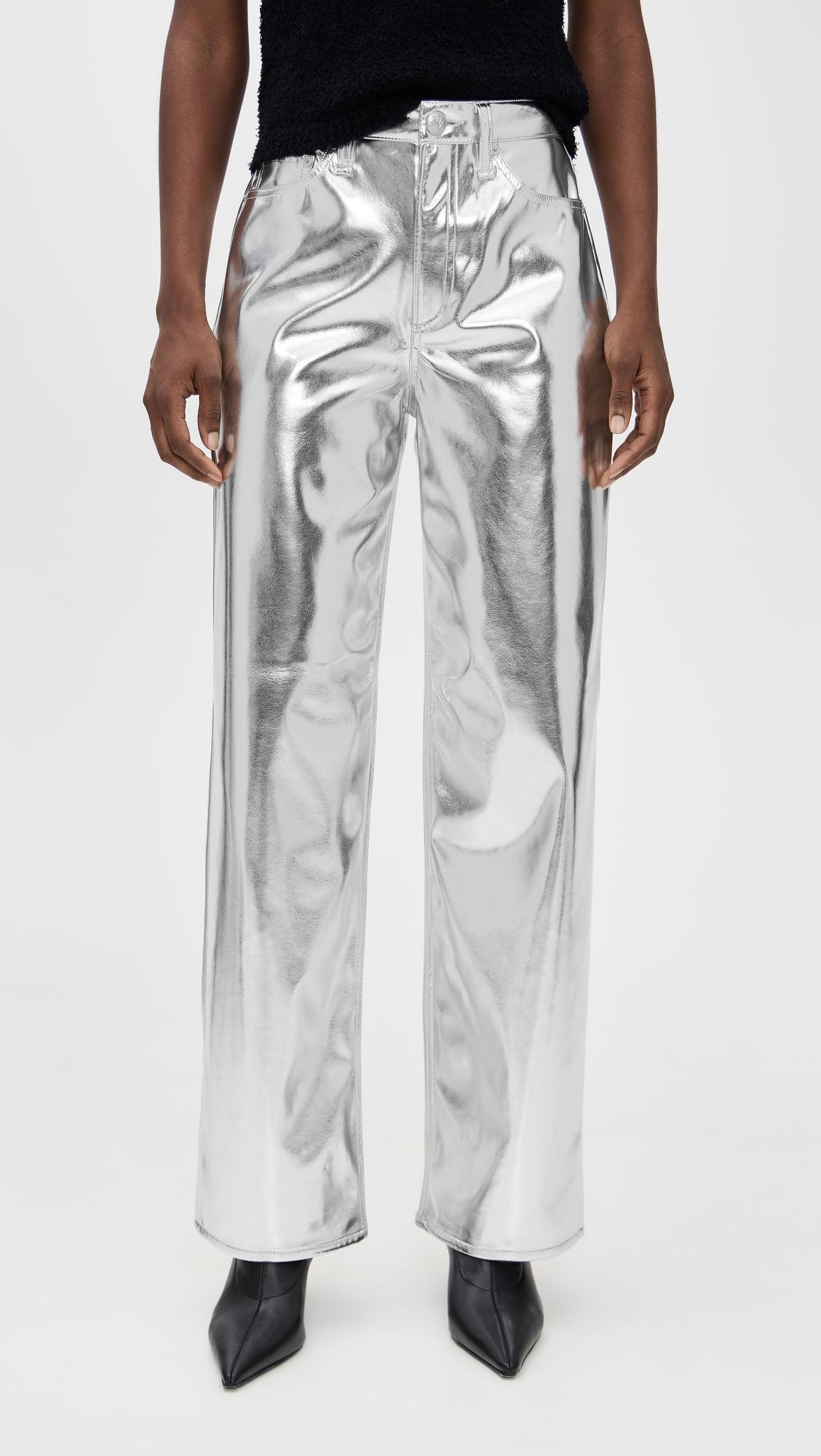 logan faux leather wide leg pants