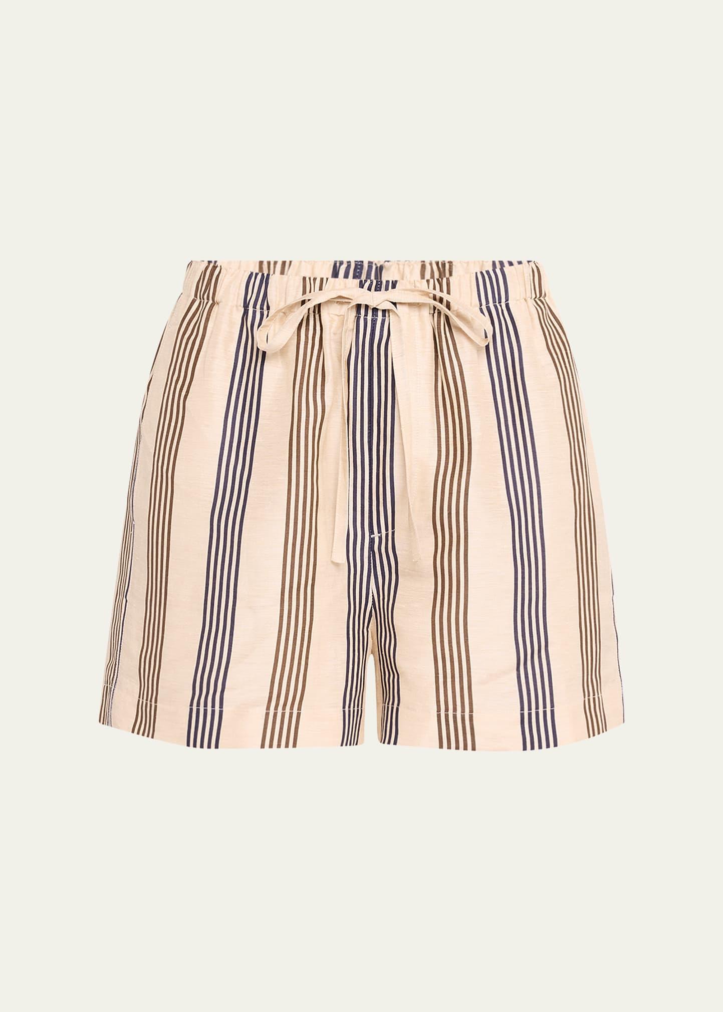 logan linen beach shorts