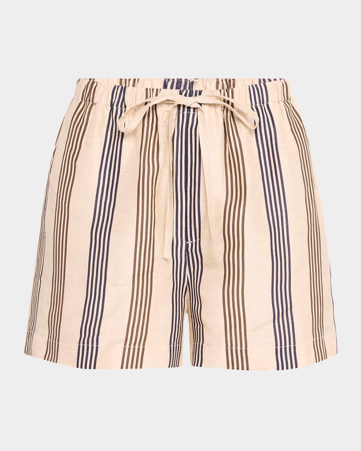 logan linen beach shorts
