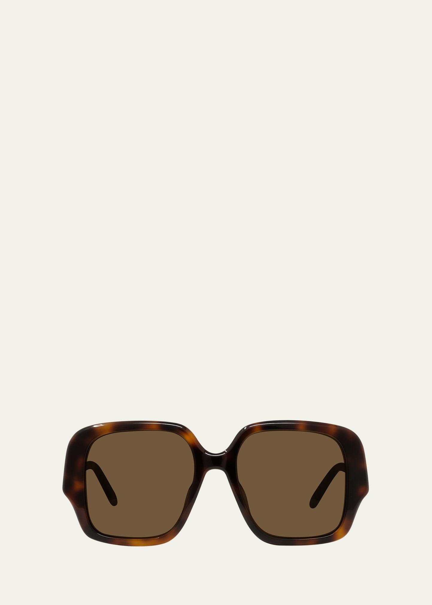 logo acetate butterfly sunglasses