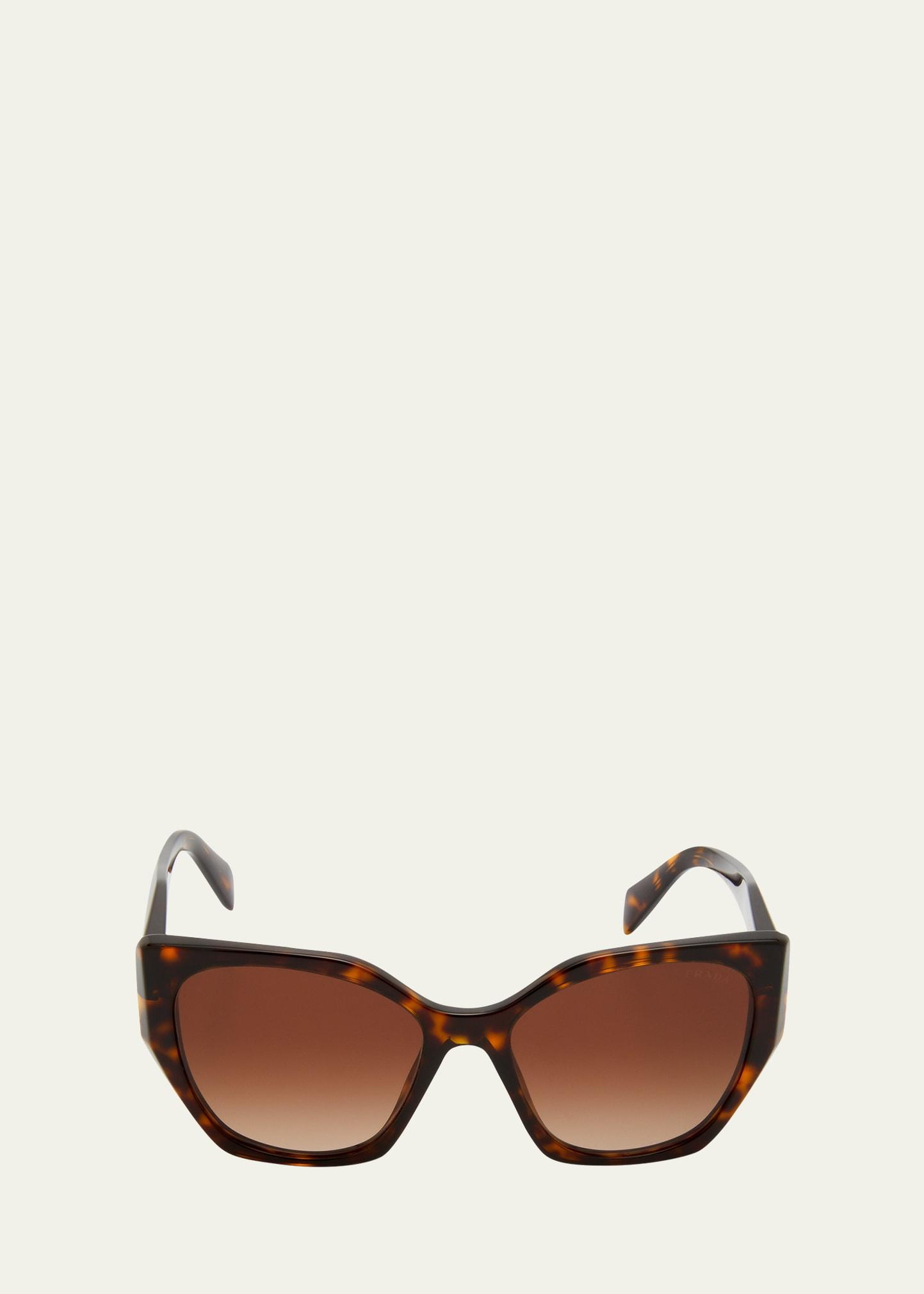 logo acetate cat-eye sunglasses