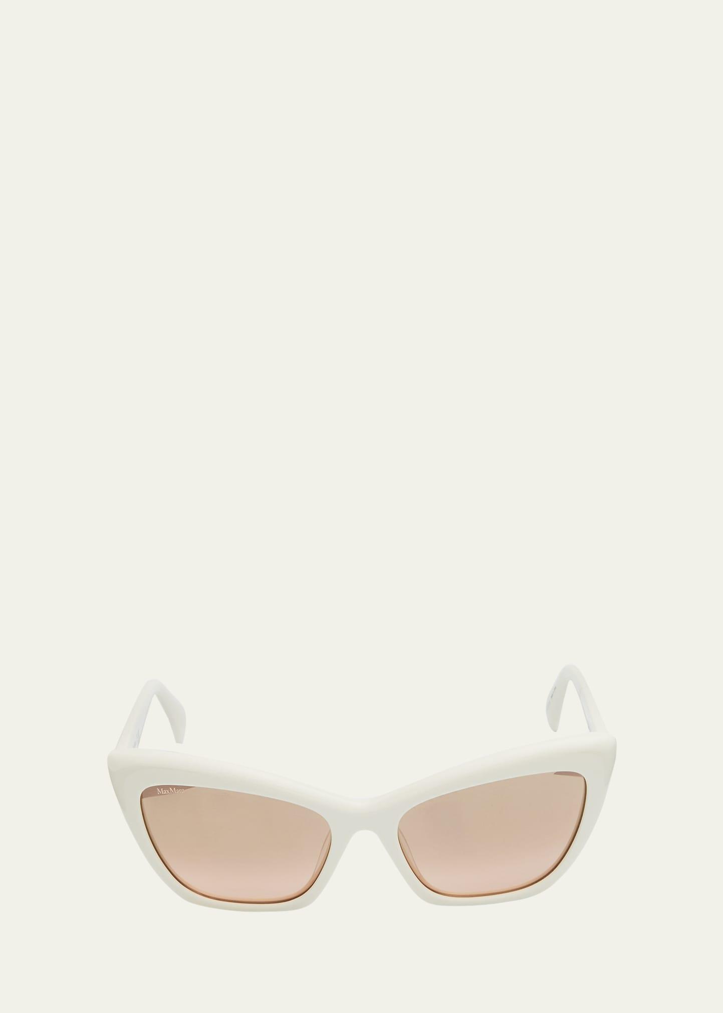 logo acetate cat-eye sunglasses