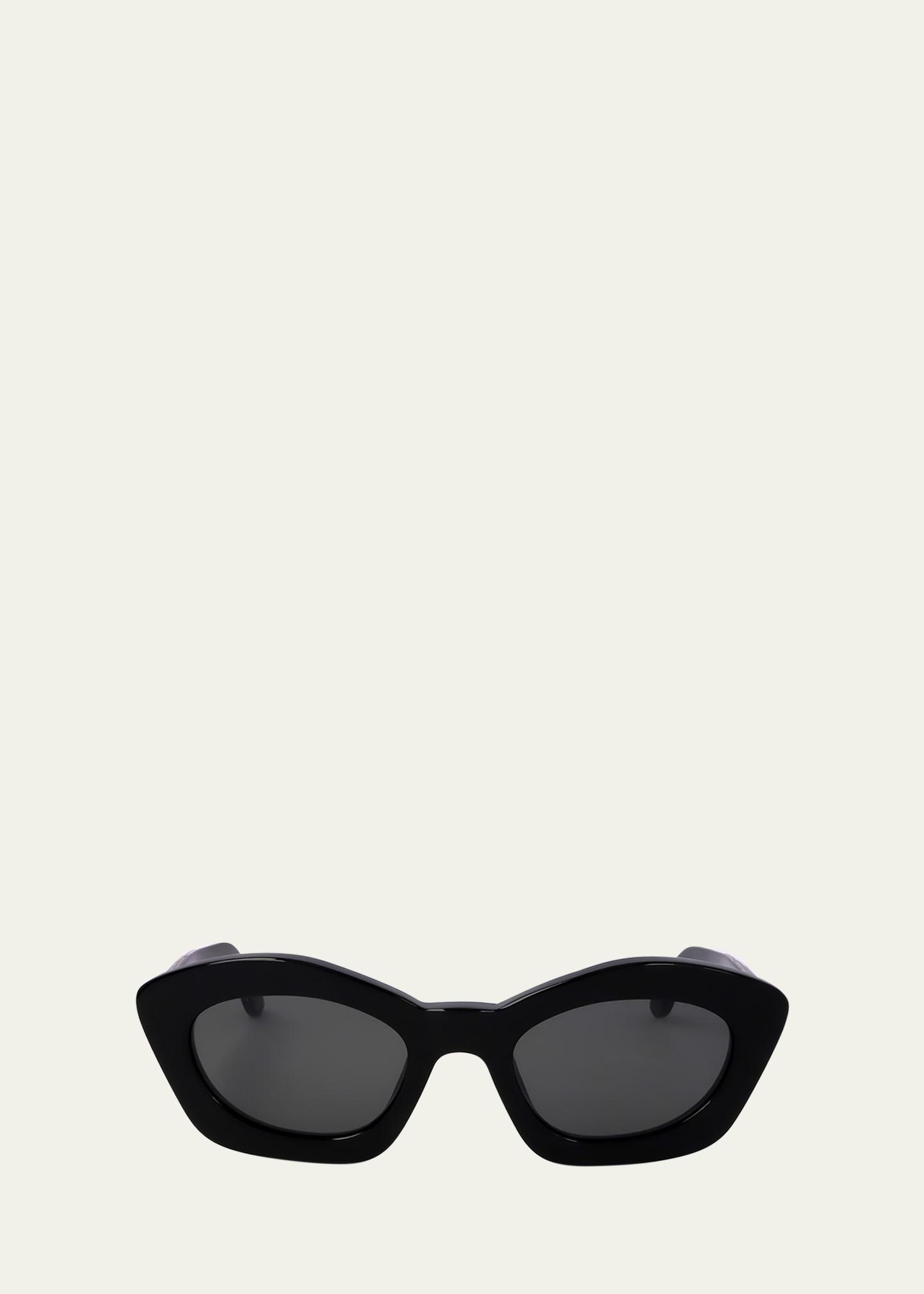 logo acetate cat-eye sunglasses
