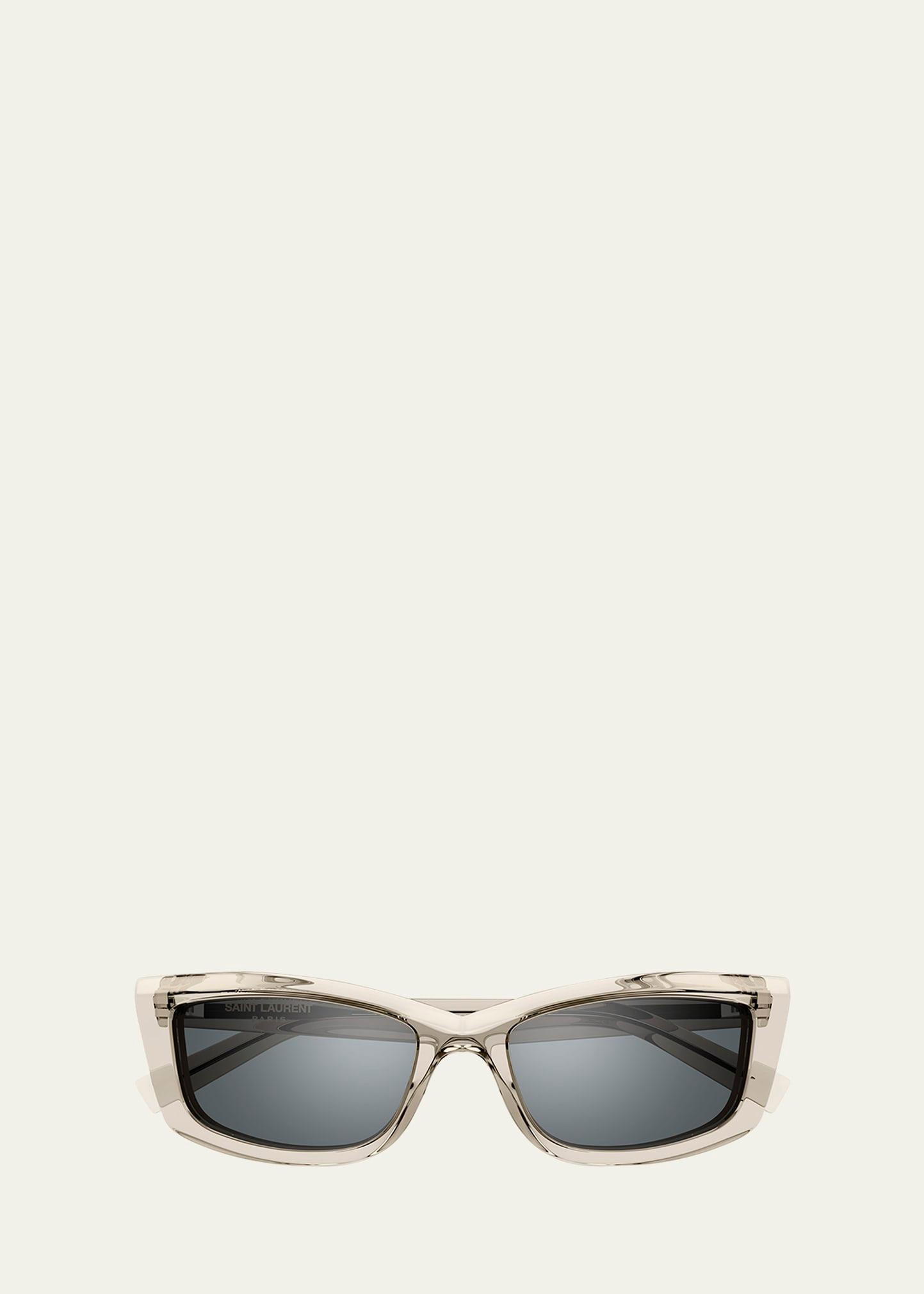 logo acetate cat-eye sunglasses