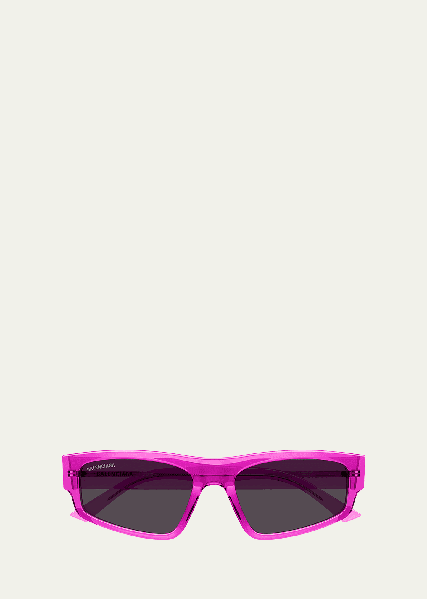 logo acetate rectangle sunglasses