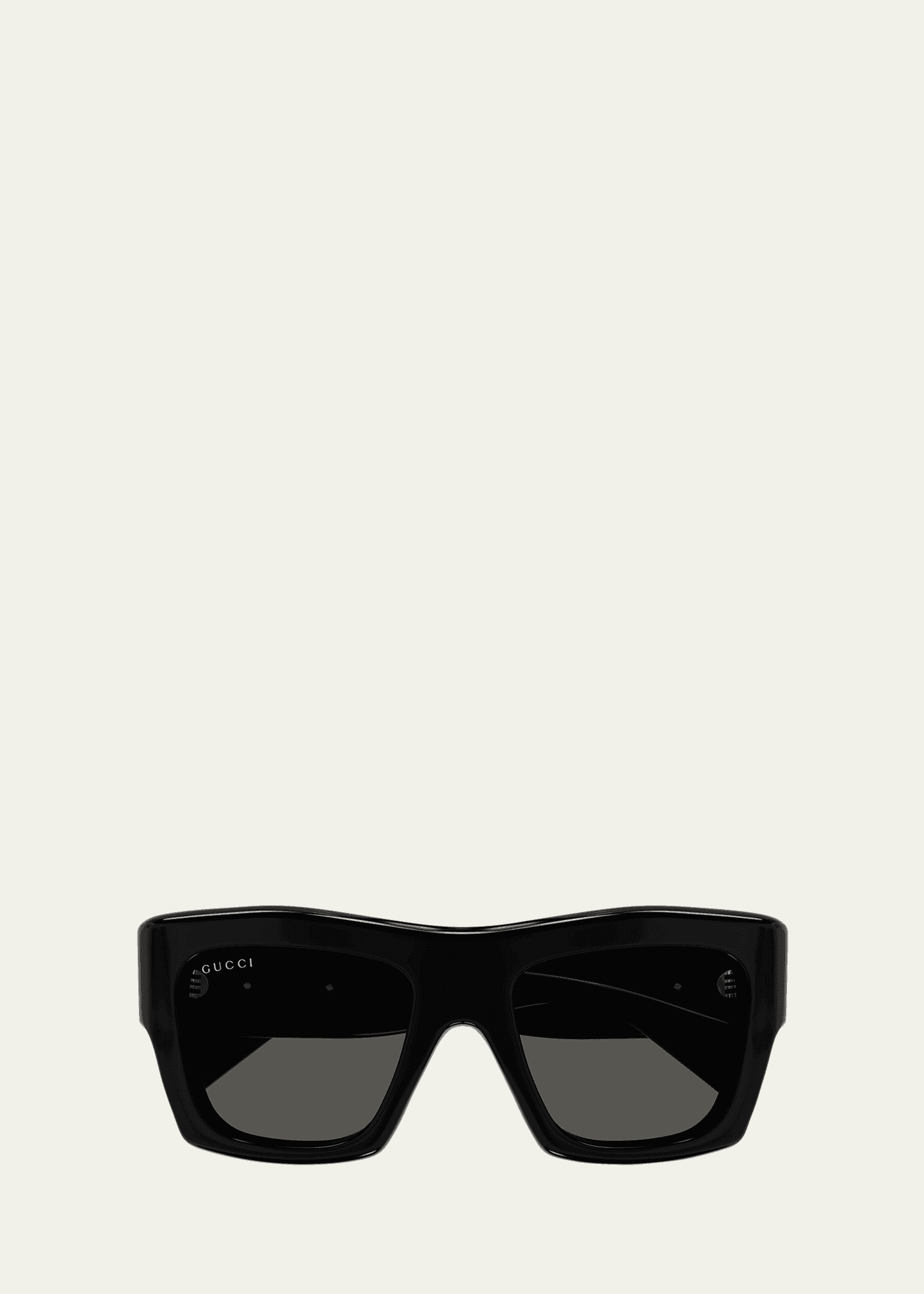 logo acetate rectangle sunglasses