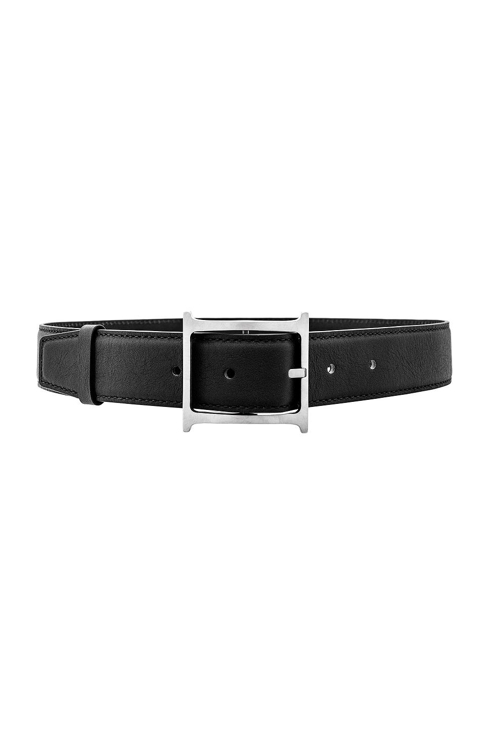 logo contrast belt