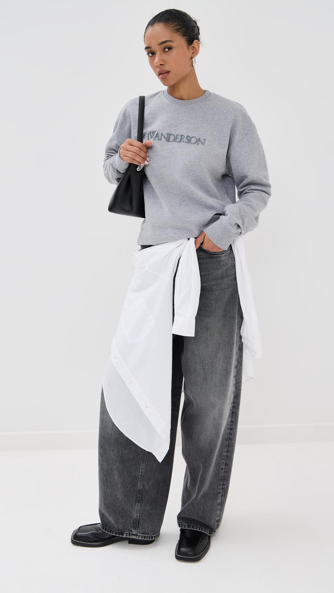 logo embroidery sweatshirt