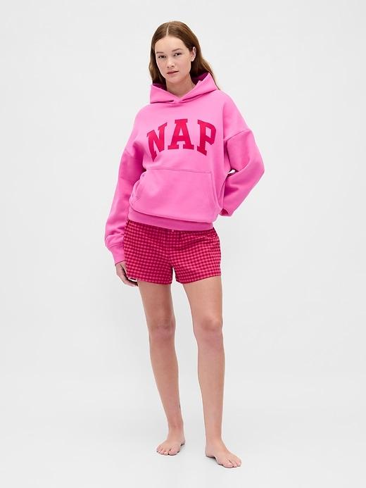 logo flannel boxer shorts