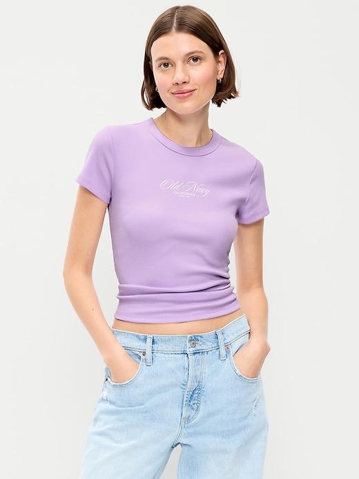 logo-graphic snug t-shirt